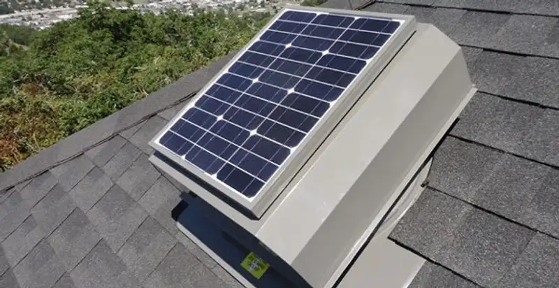 attic fan installation services with energy-efficient roof-mounted ventilation system in Stockton, CA