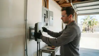 Level 2 electric vehicle charger installation at a Discovery Bay, CA home by a licensed electrician