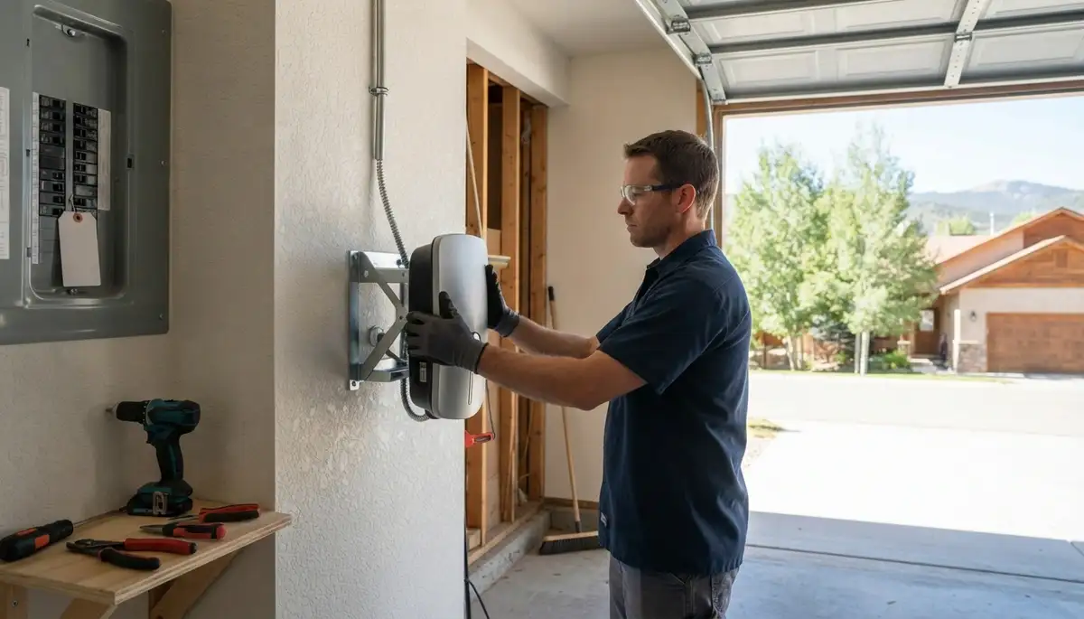 Electric car charger installation at a Salida, CA home by a licensed electrician