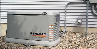 generator installation service featuring outdoor standby generator setup by licensed electricians in Stockton, CA