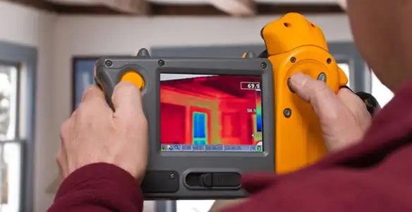 home energy audit service capturing thermal readings to analyze insulation and electrical efficiency in Stockton, CA