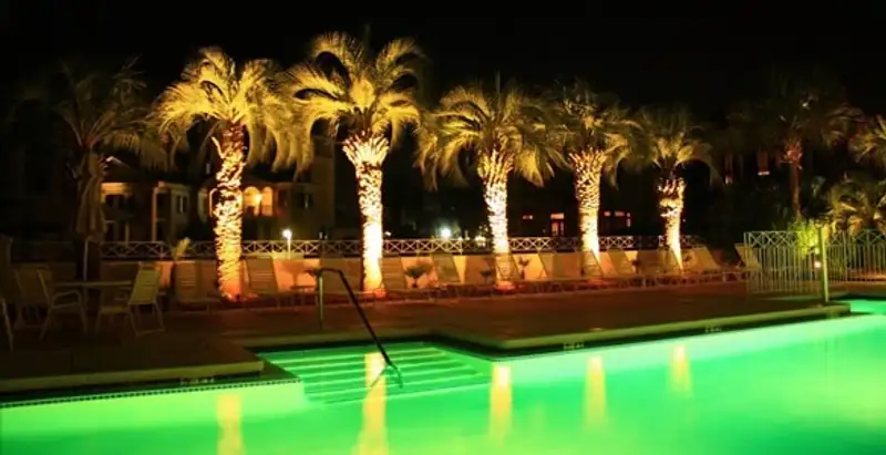 landscape lighting installation services illuminating outdoor recreational areas in Stockton, CA