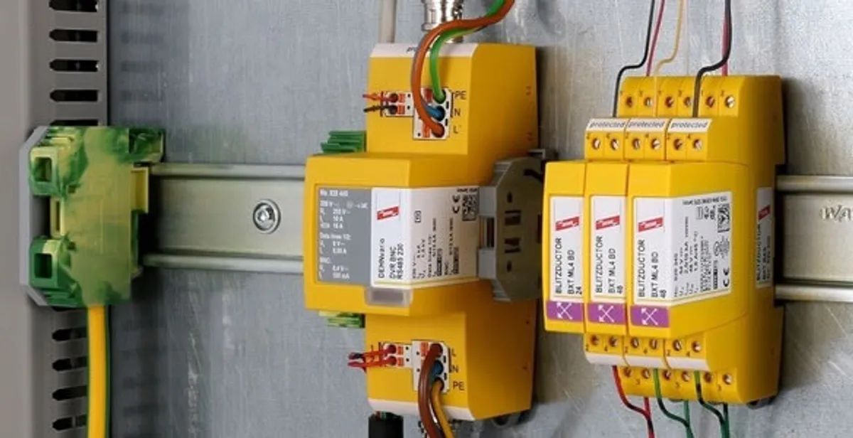 lightning surge protection system with surge suppressors installed by electrical service professionals in Stockton, CA