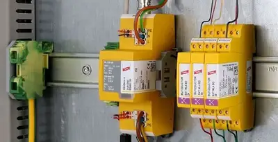 lightning surge protection system with surge suppressors installed by electrical service professionals in Stockton, CA