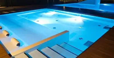 pool light installation and repair services providing modern illuminated pool lighting in Stockton, CA