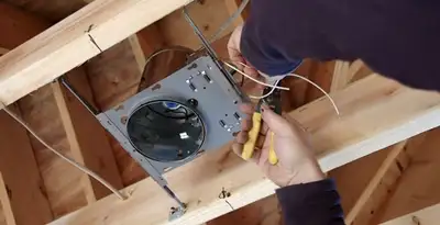 Professional recessed lighting installation with electrical wiring by licensed electricians in Stockton, CA