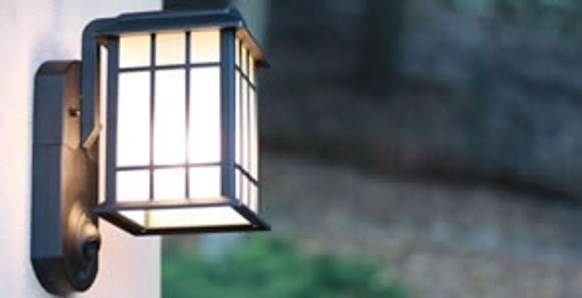 security light installation services with professionally mounted exterior wall light in Stockton, CA